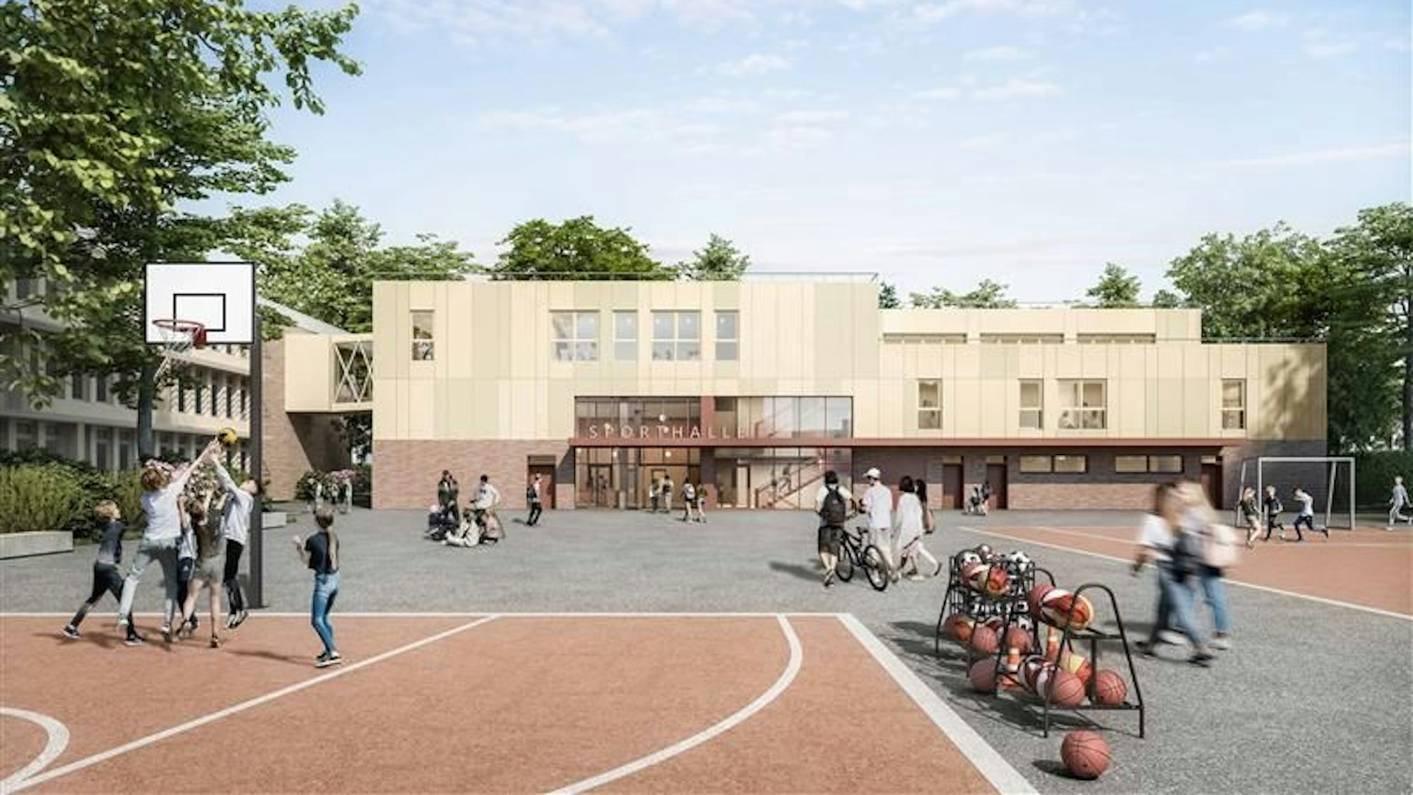 Visualisierung des Neubaus.