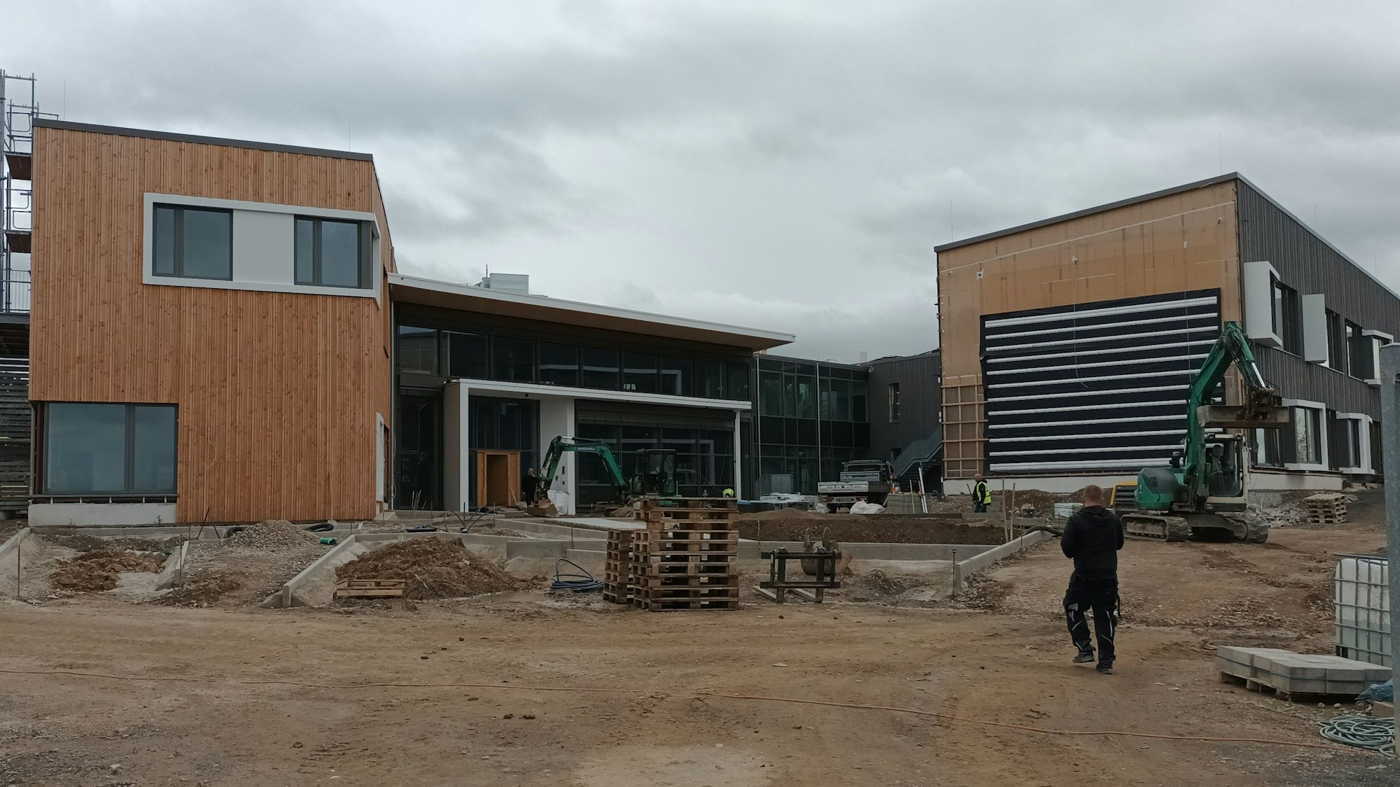 Gebäude auf einer Baustelle