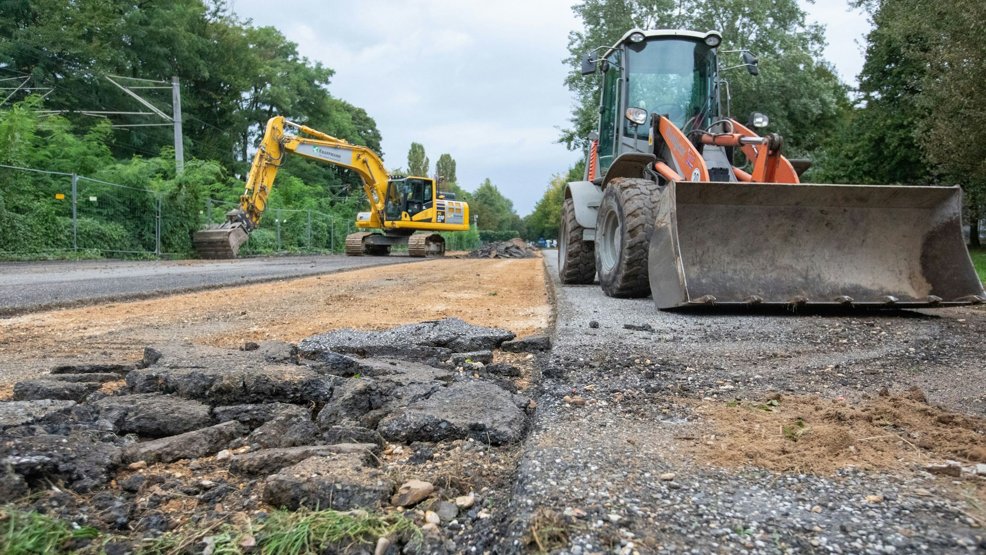 Arbeiten zum Glashüttenpark
