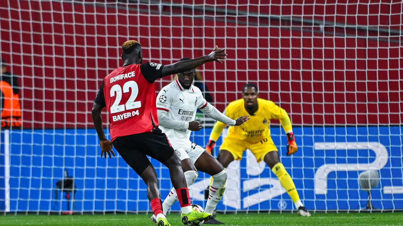 Victor Boniface hat die Werkself mit seinem Treffer zum Sieg über den AC Milan in der Champions League geschossen.