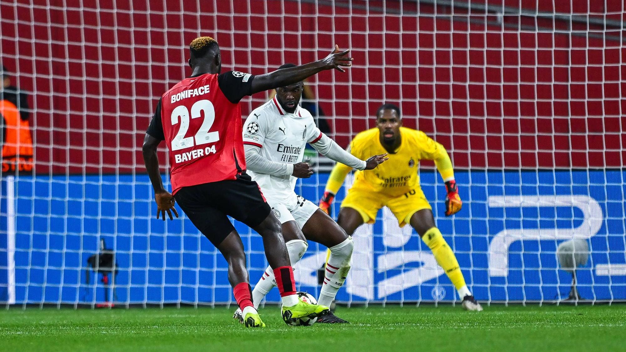 Victor Boniface hat die Werkself mit seinem Treffer zum Sieg über den AC Milan in der Champions League geschossen.