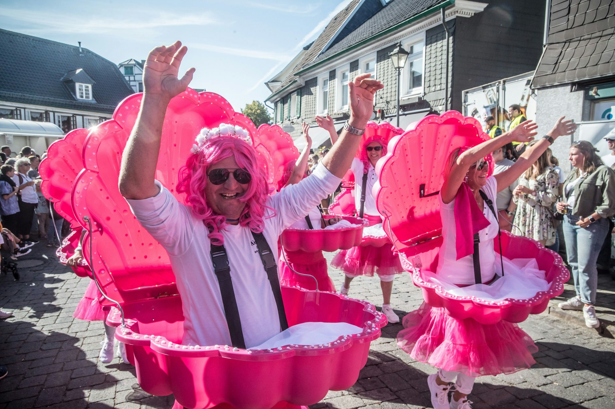 Beim Erntedankzug in Witzhelden 2023