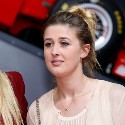 Gina-Maria Schumacher, Tochter von Michael Schumacher, bei der Verleihung des Staatspreises des Landes Nordrhein-Westfalen an Michael Schumacher in der Motorworld Köln.