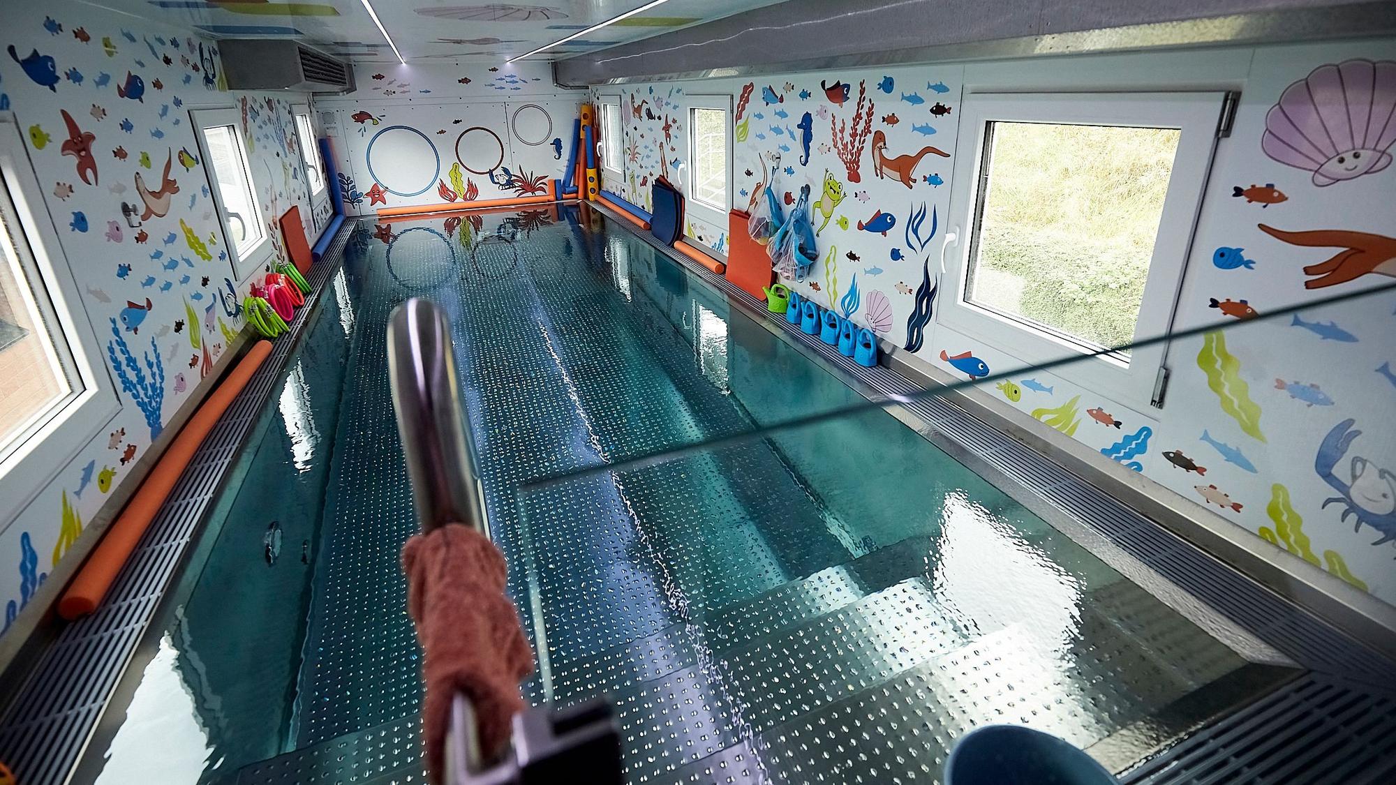 Innenaufnahme des Schwimmmobils Wundine.