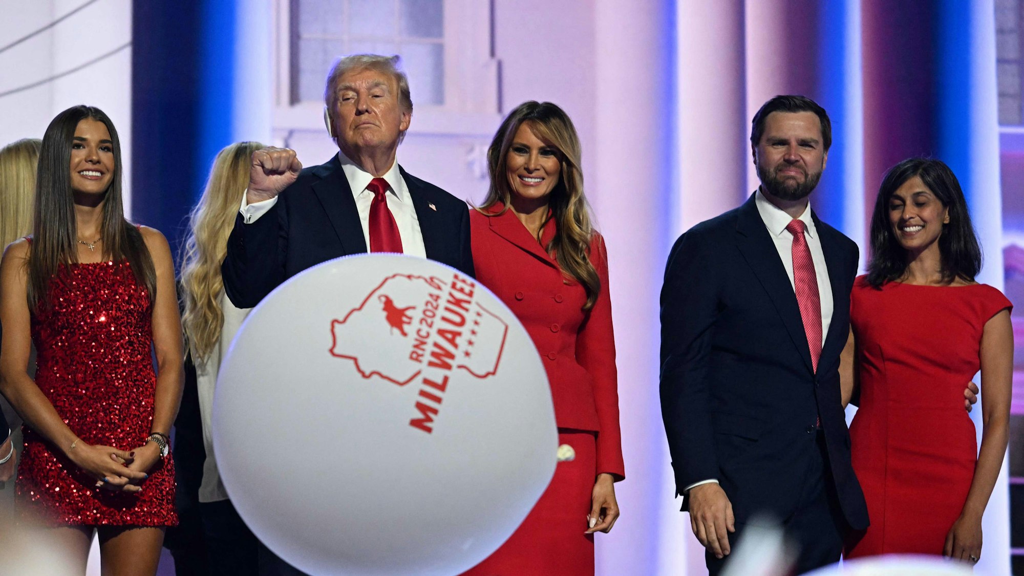 Bild mit Seltenheitswert: Melania Trump begleitet ihren Mann nicht oft zu Wahlkampfveranstaltungen.