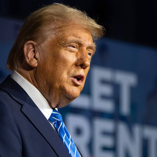 MILWAUKEE, WISCONSIN - OCTOBER 1: Former President and Republican Presidential nominee Donald Trump speaks at a press conference in the Discovery Center on October 1, 2024 in Milwaukee, Wisconsin. Trump spoke to reporters about citizens being able to choose their own schools and promises he would keep if elected. Jim Vondruska/Getty Images/AFP (Photo by Jim Vondruska / GETTY IMAGES NORTH AMERICA / Getty Images via AFP)