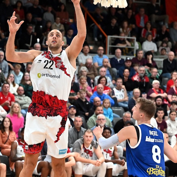 29.09.2024, Basketball-Bayer Giants Leverkusen-Schwelm
Dennis Heinzmann (Bayer)
Foto: Uli Herhaus