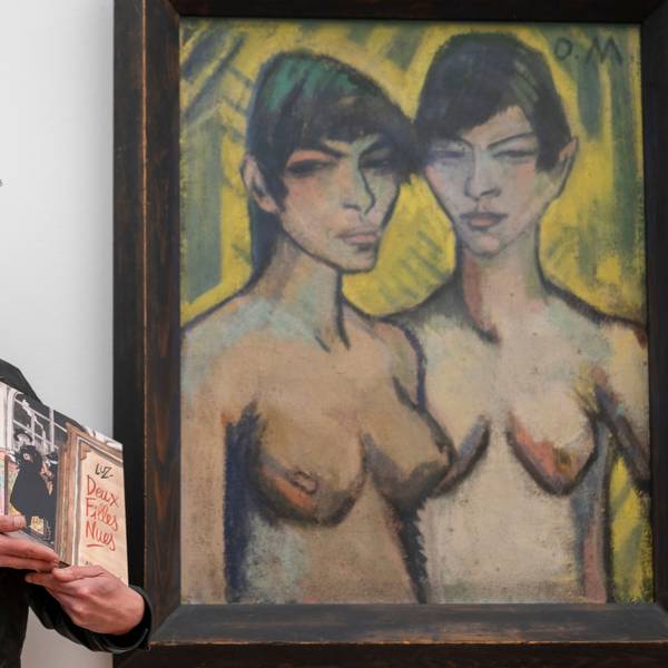30.09.2024, Köln: Der französische Comiczeichner Luz hat ein Buch über ein Gemälde von Otto Müller geschrieben. Das Bild hängt im Museum Ludwig.