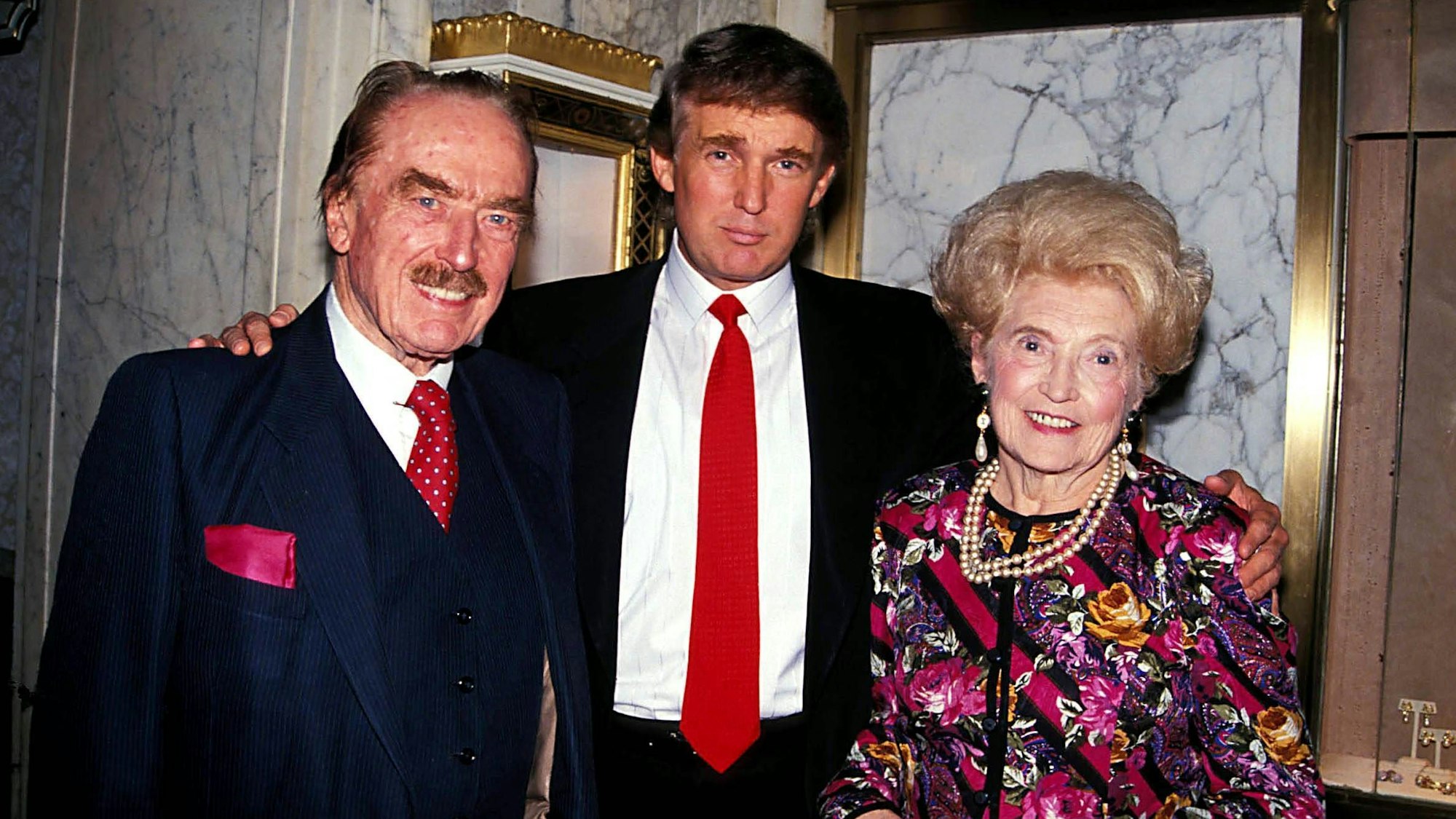 Donald Trump mit seinen Eltern Fred und Mary Anne MacLeod Trump.