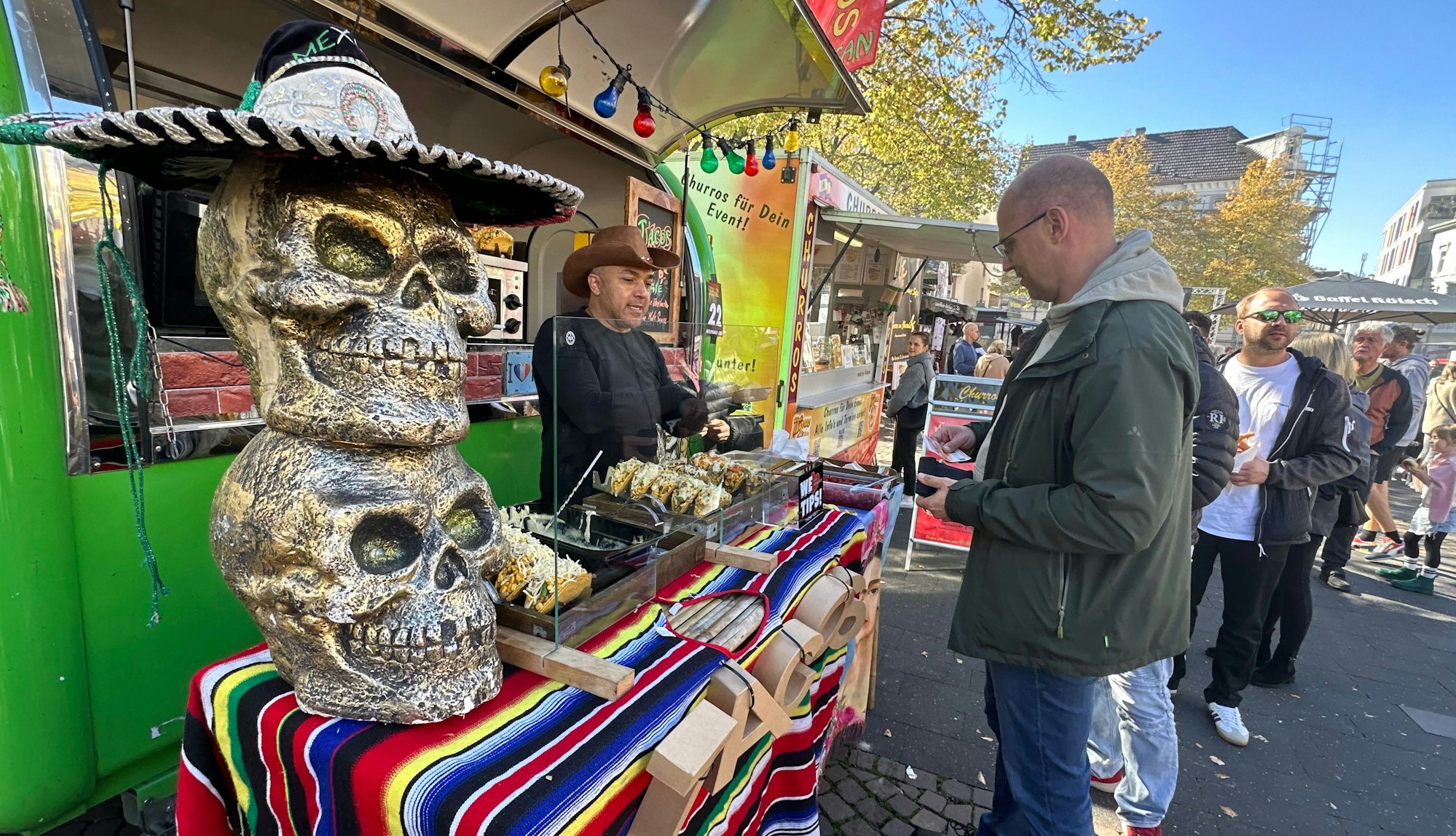 Mit frischen Tacos lockte dieser Stand beim Streetfood Festival in Siegburg.