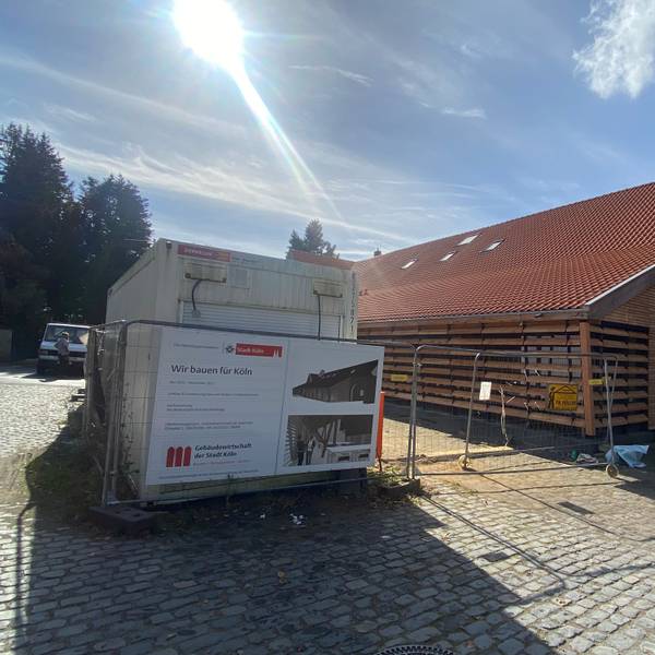 Baustelle an Gut Leidenhausen