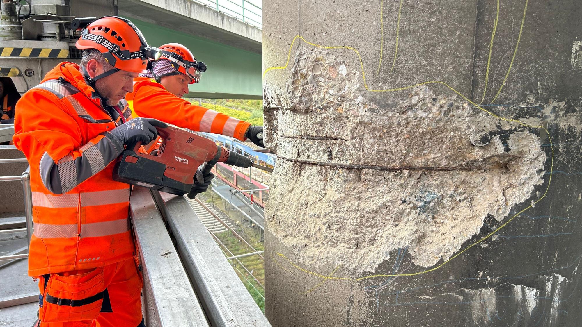 Hauptuntersuchung Zoobrücke am 8. Oktober 2024