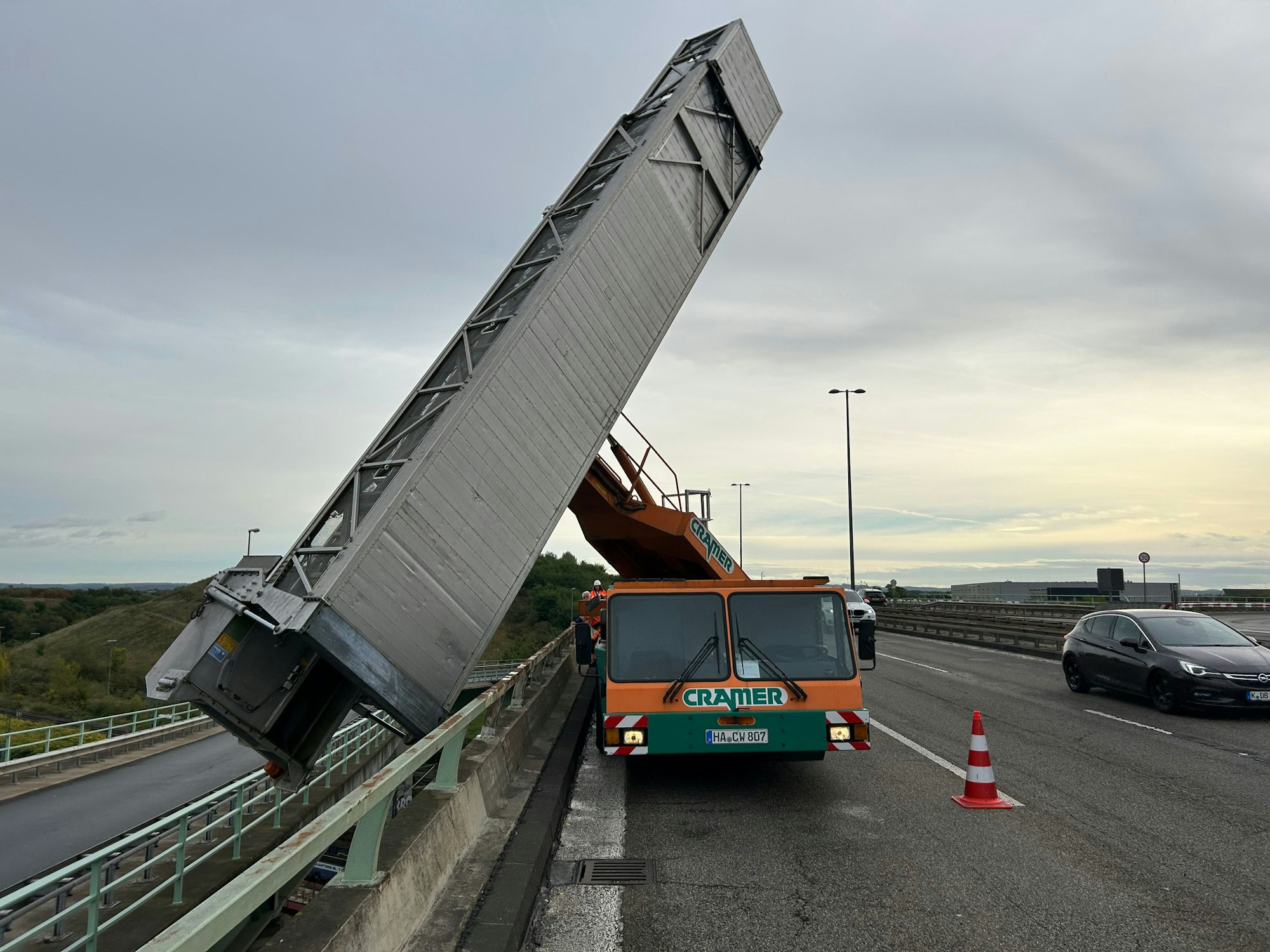 Hauptuntersuchung Zoobrücke am 8. Oktober 2024