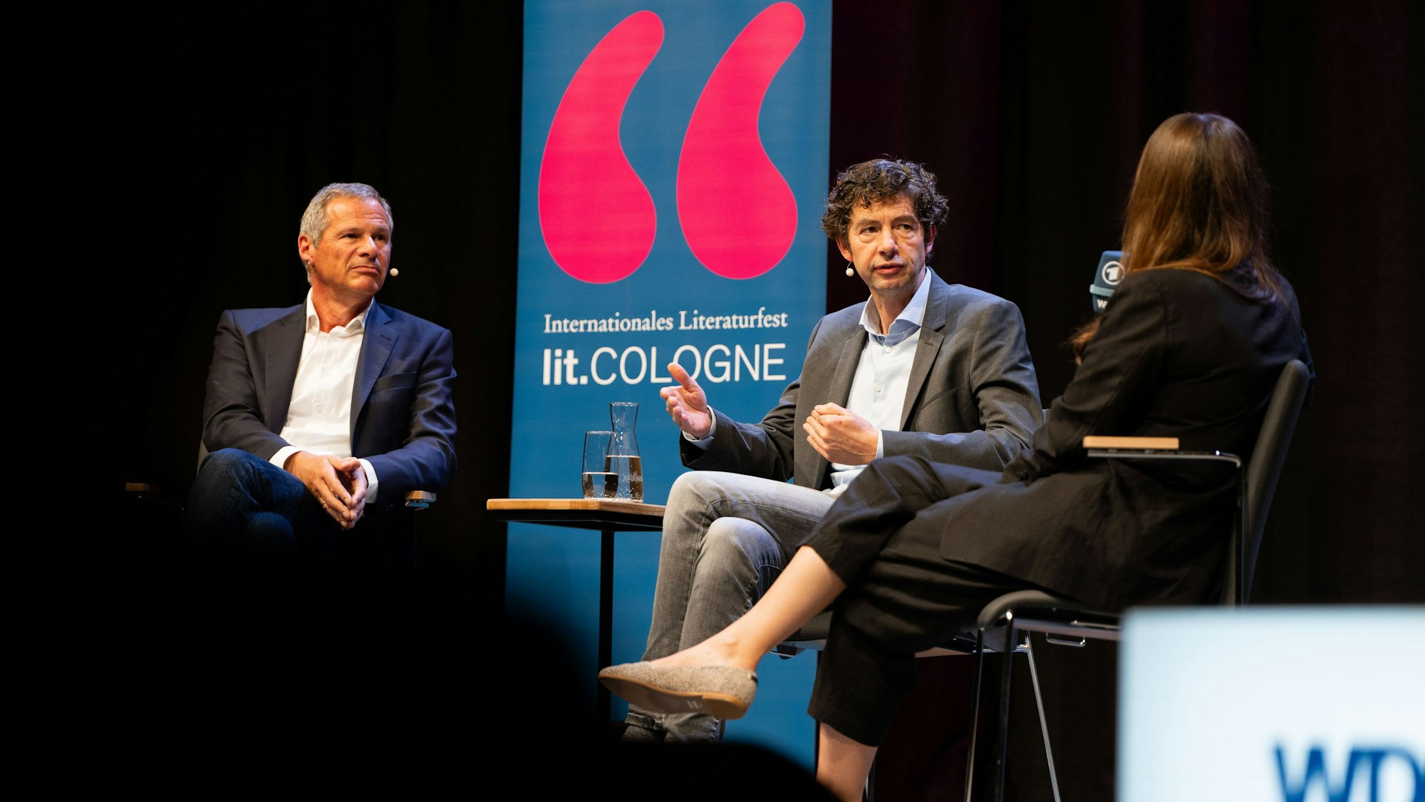 Christian Drosten und Georg Mascolo, lit.Cologne Spezial 2024