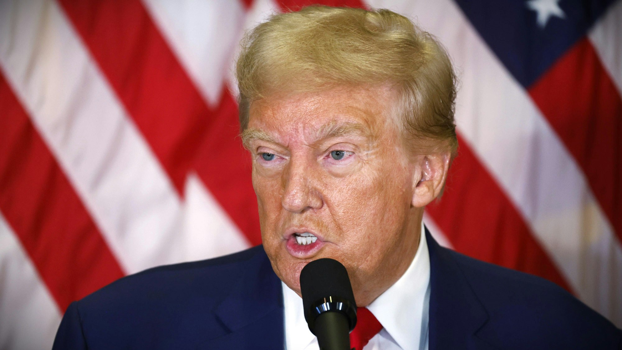 Donald Trump bei einer Pressekonferenz im September 2024.