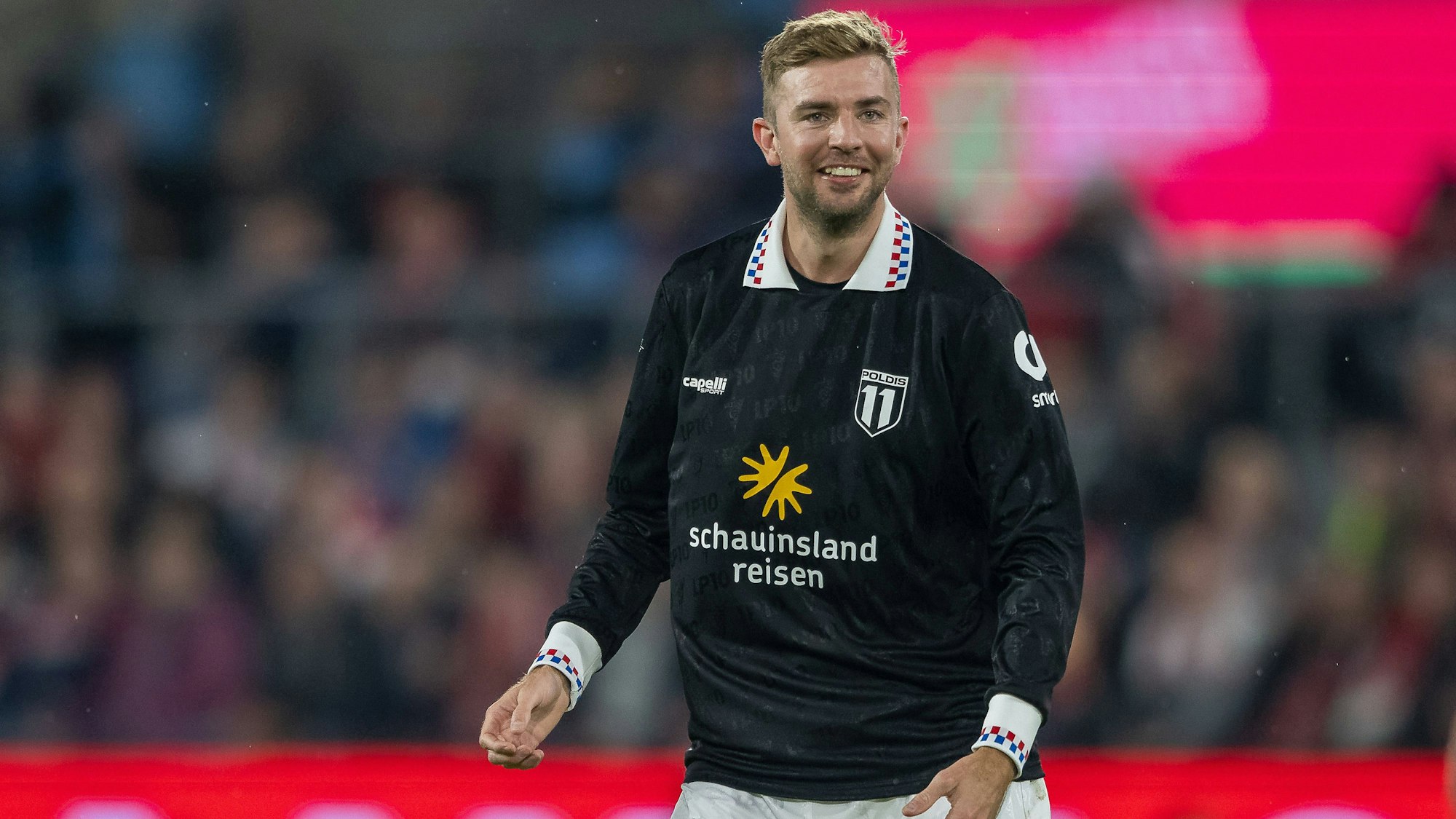 Trat bestens gelaunt im Dress von Gornik Zabrze in Münergsdorf gegen den Ball: Christoph Kramer