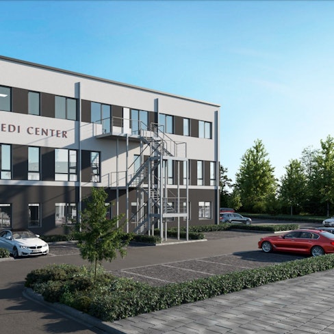 Visualisierung des Medi-Centers Nümbrecht.