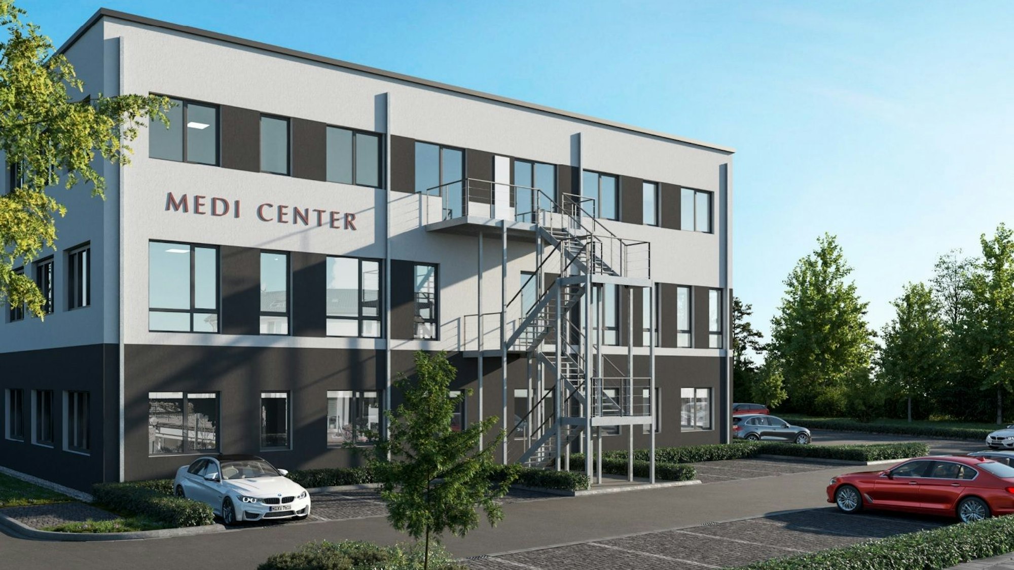 Visualisierung des Medi-Centers Nümbrecht.