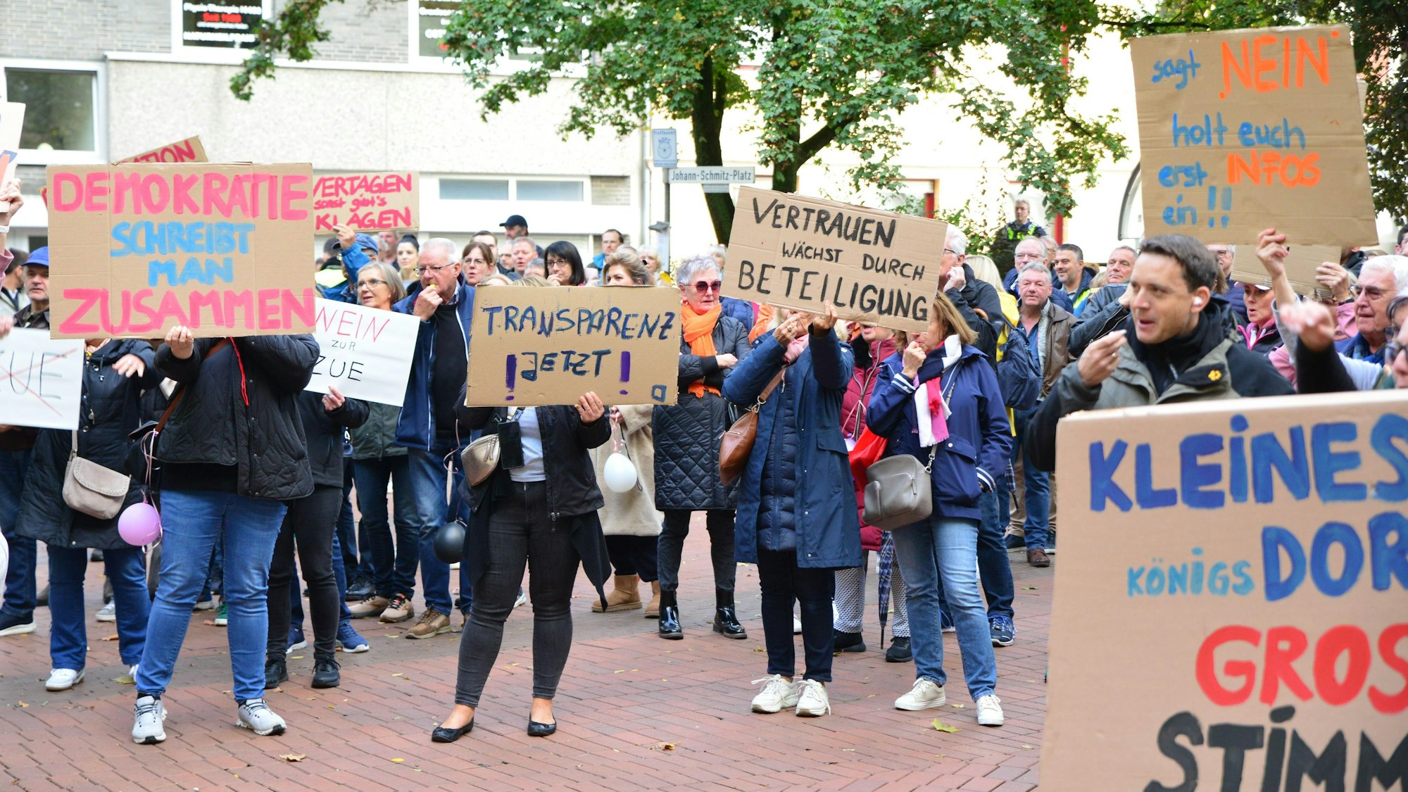 Auf dem Bild sind Demonstranten zu sehen.