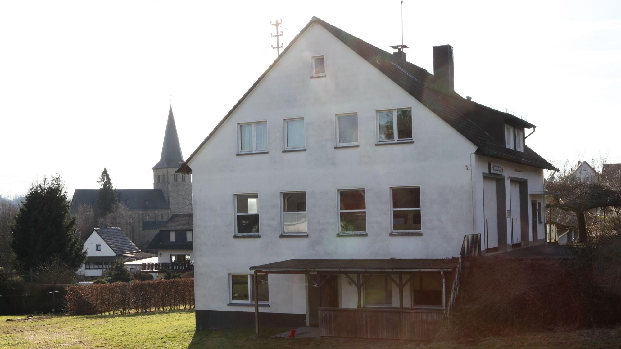 Ein weißes Haus.