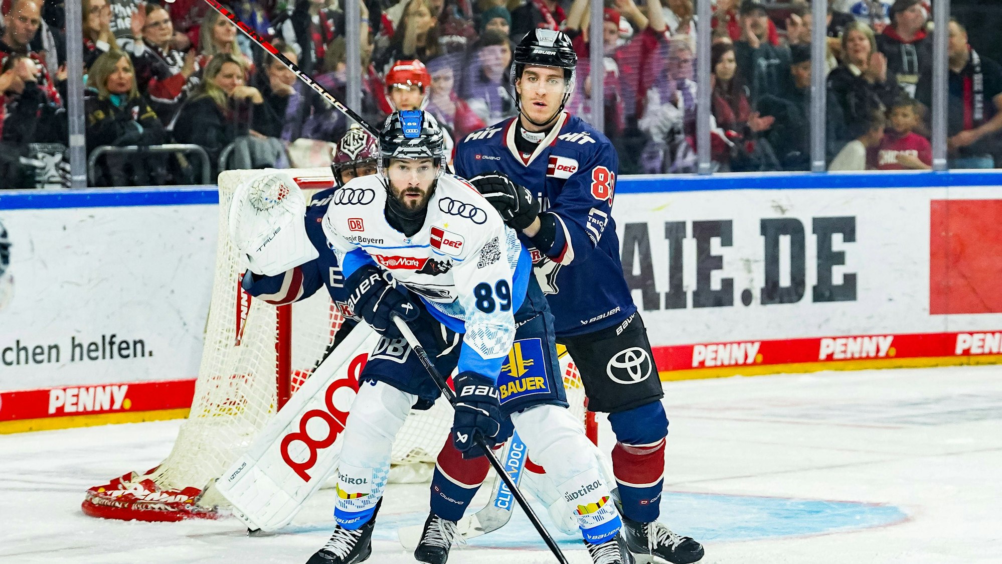 KEC-Profi Gregor MacLeod im Zweikampf mit Austen Keating.