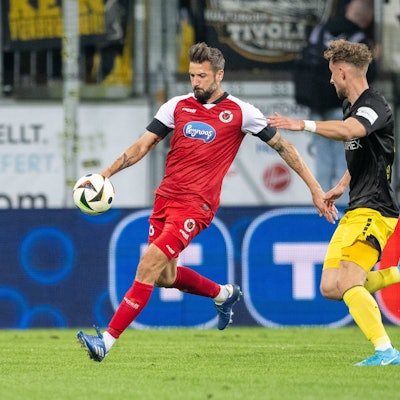 Erzielte einen Treffer im Test gegen Bocholt: Patrick Koronkiewicz (links)