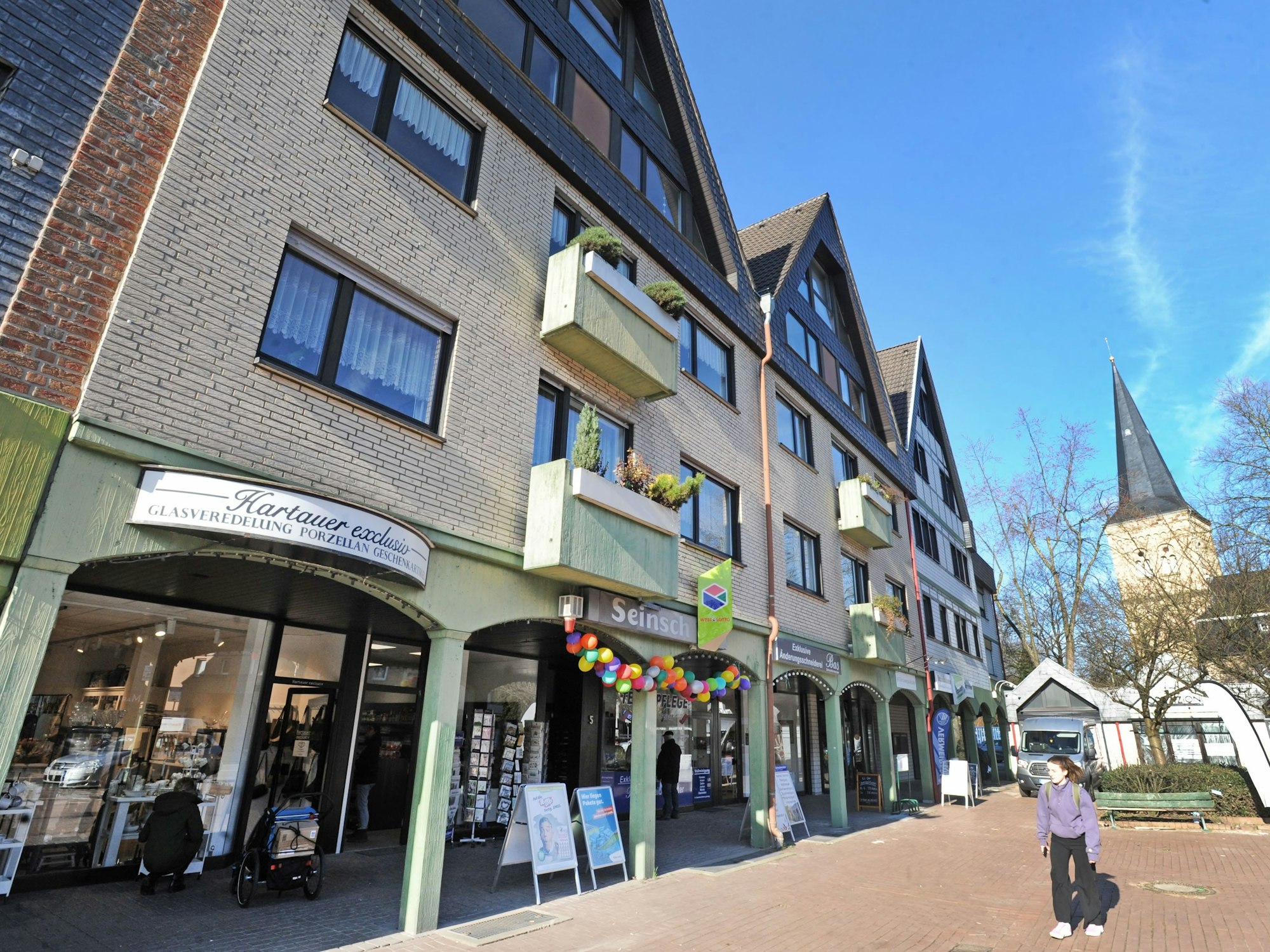Leichlinger Geschäfte in der Markt und Gartenstraße
Arkaden in der Marktstraße
Foto: Britta Berg