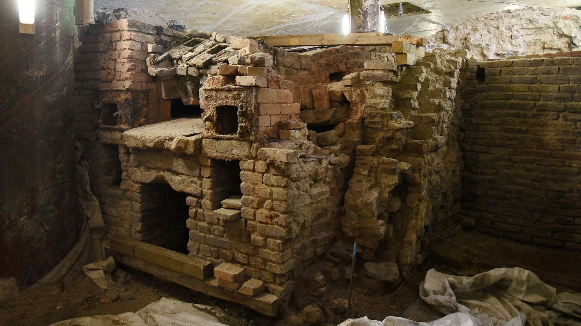 Ein Blick in die Ausgrabungsstätte.