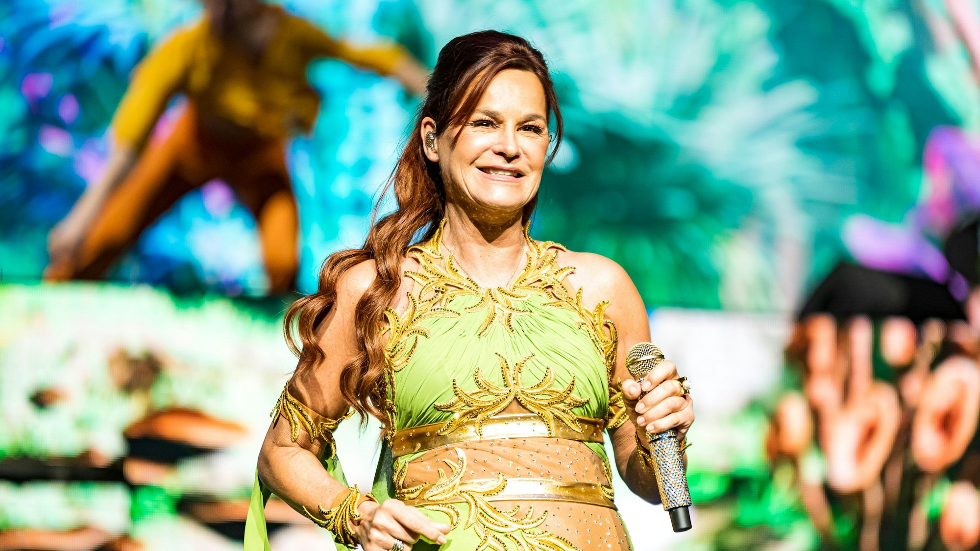 Andrea Berg bei einem Konzertauftritt in Köln.