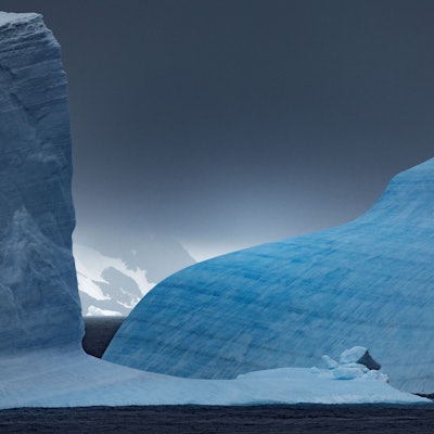 Landschaft der Antarktis im Weddellmeer