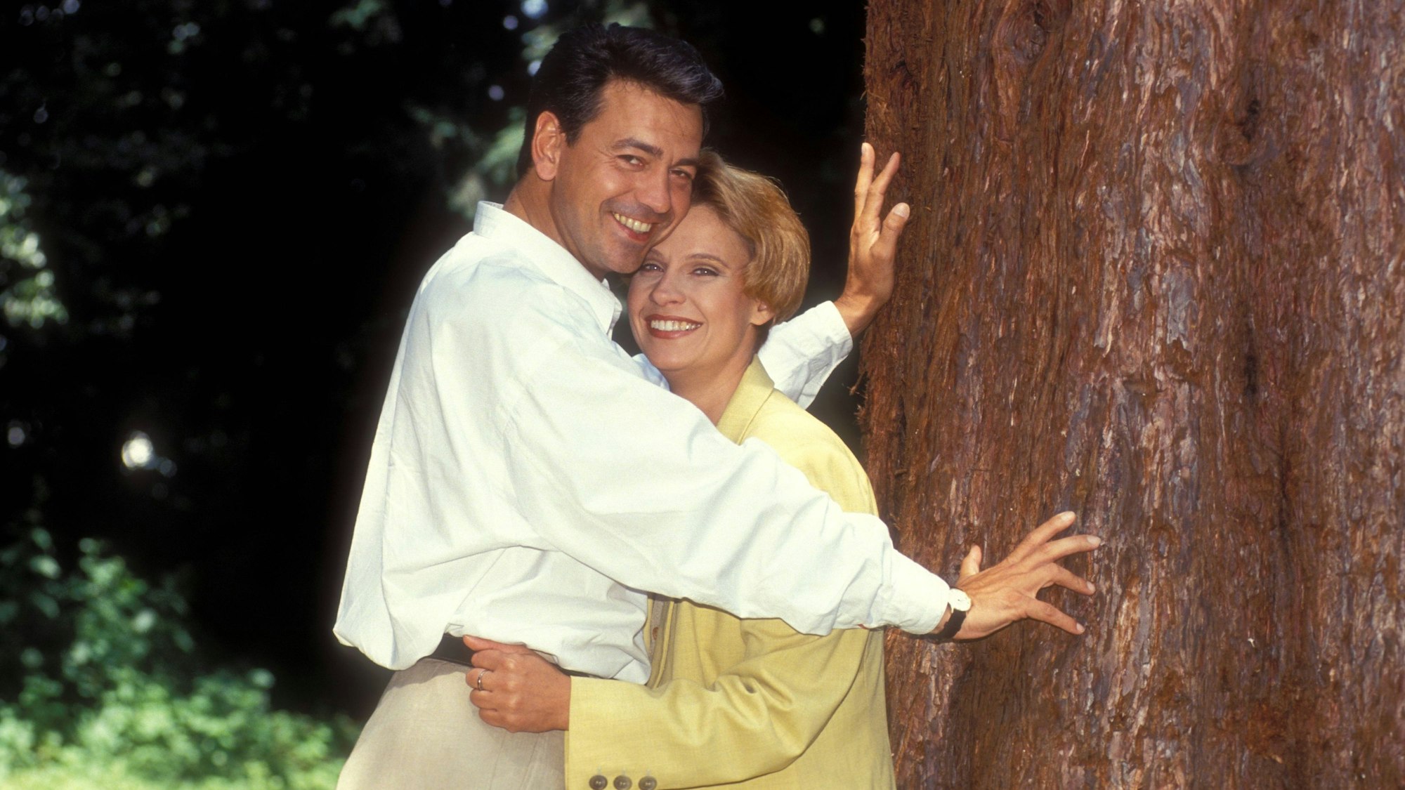 Wurde zu einem bekannten Gesicht bei RTL: Michael Karr im Jahr 1994 mit seiner Frau Milena Preradovic.