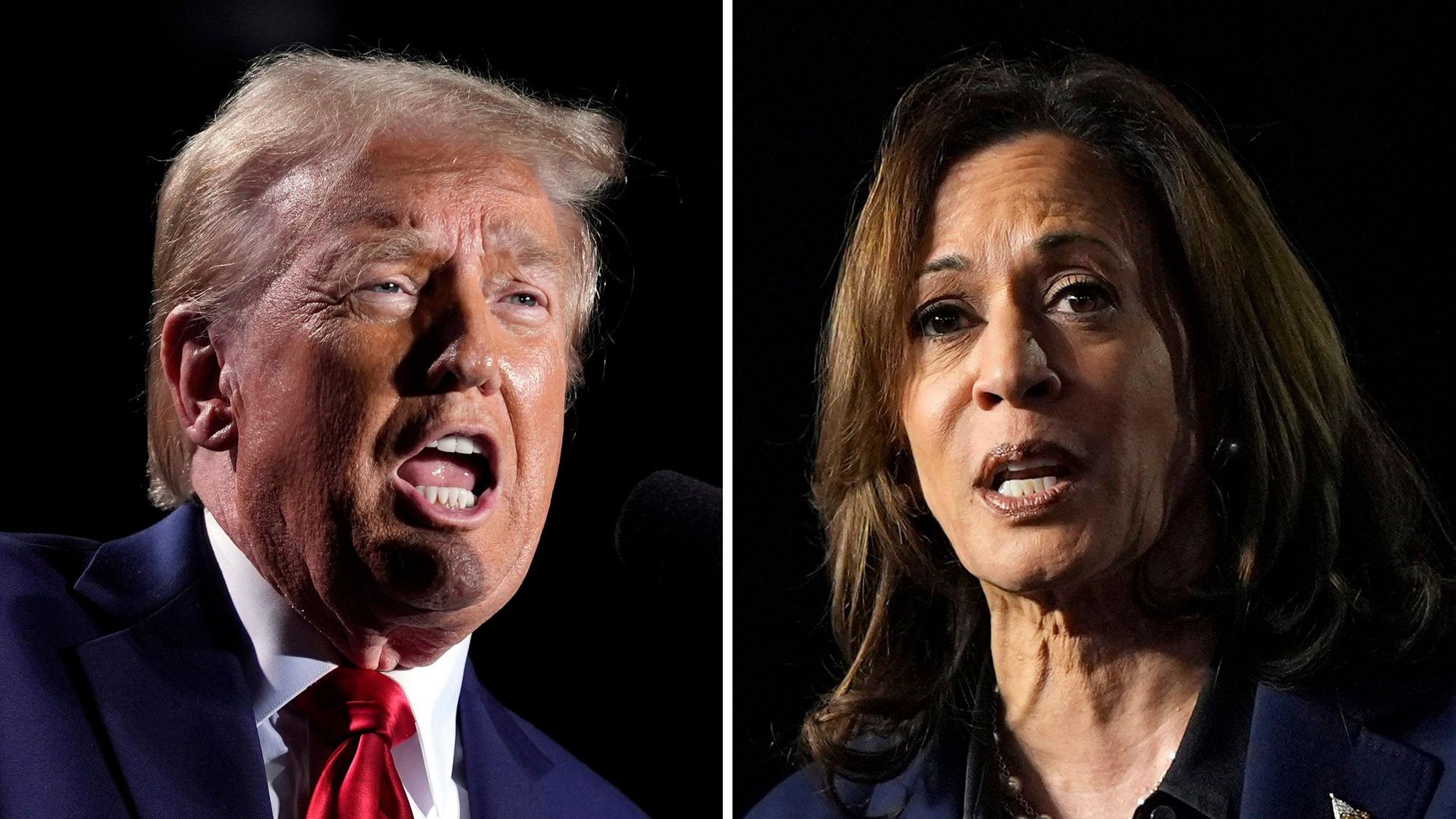 Die US-Präsidentschaftskandidaten Donald Trump und Kamala Harris