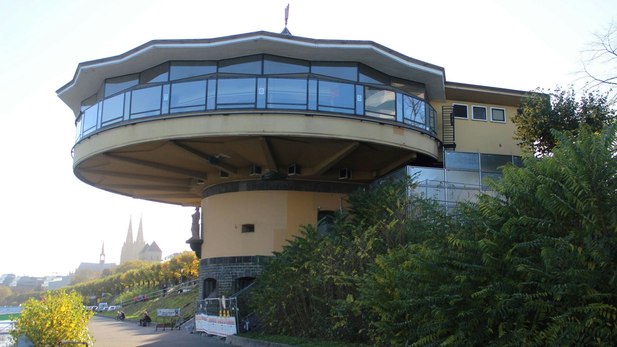 Die Bastei mit Stützgerüst