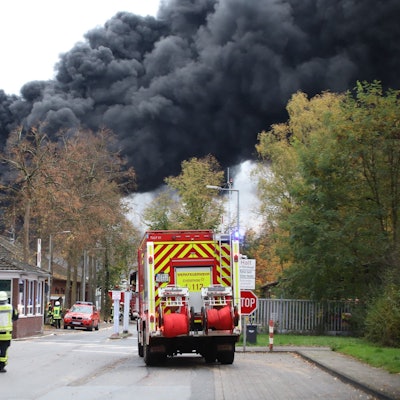Löscharbeiten bei Dynamit Nobel