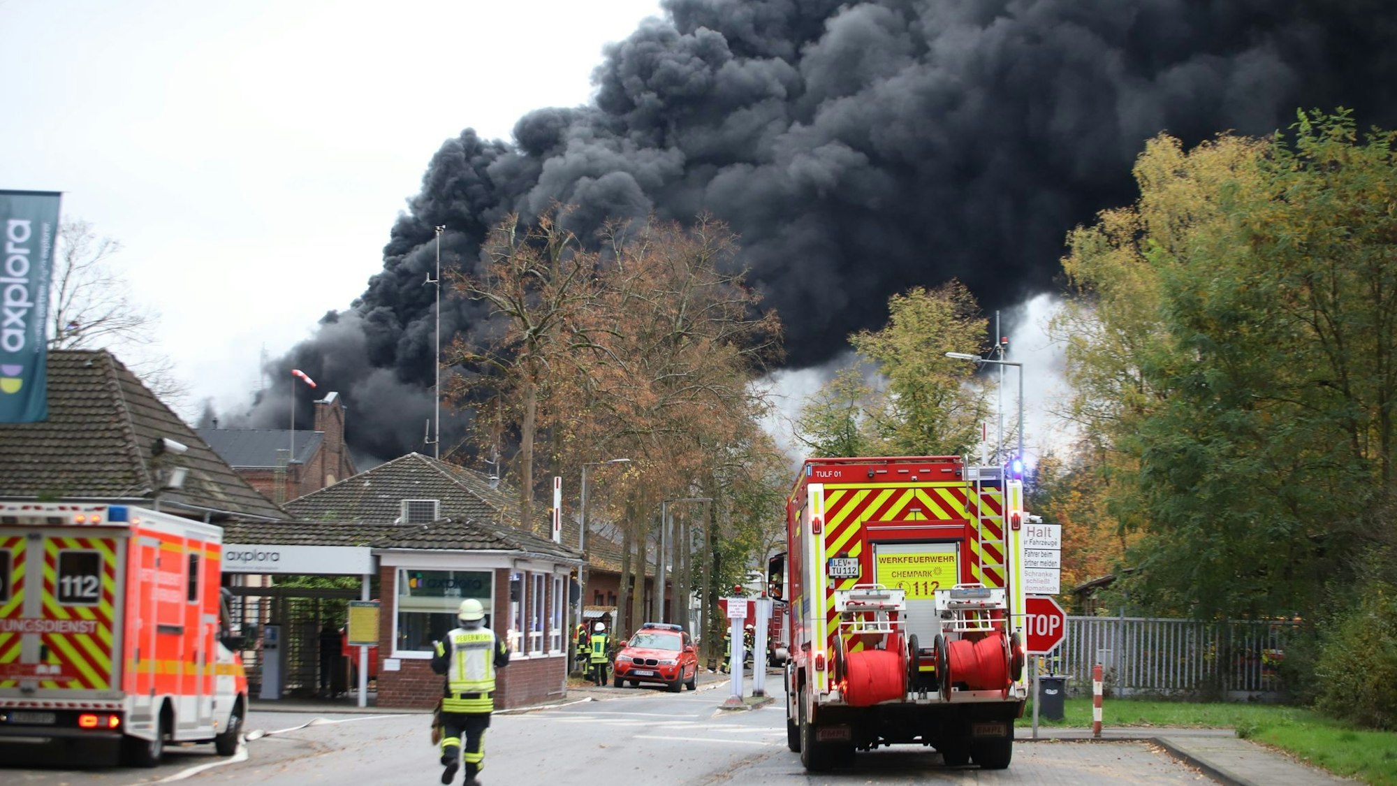 Löscharbeiten bei Dynamit Nobel