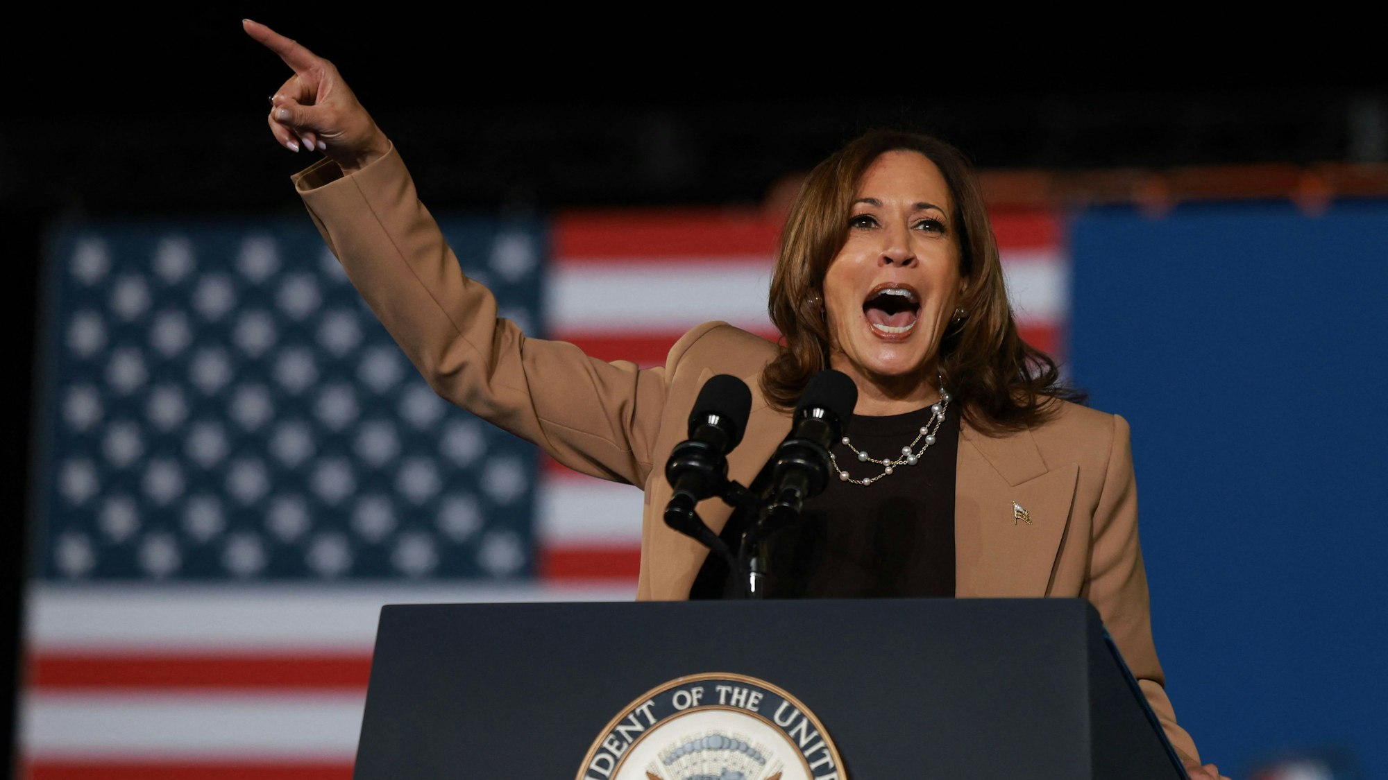 Die diesjährige Kandidatin Kamala Harris muss als erste Demokratin auf die Unterstützung der „Washington Post“ verzichten.