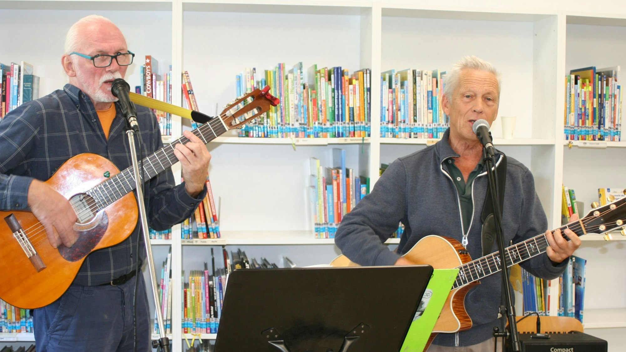 Zwei Männer mit Gitarren