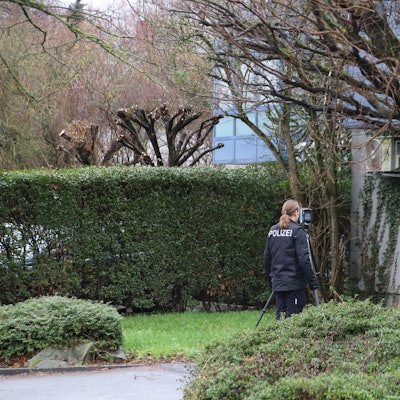 Die Polizei setzte bei der Spurensicherung nach dem Überfall auch einen 3D-Scanner ein.
