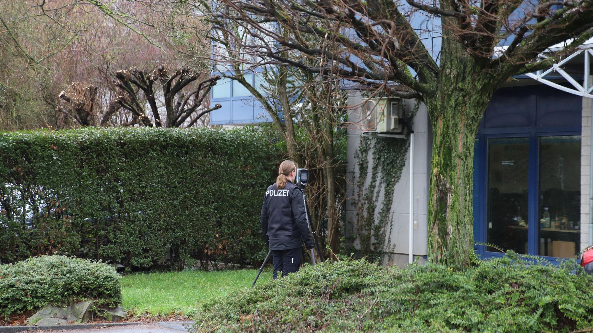 Die Polizei setzte bei der Spurensicherung nach dem Überfall auch einen 3D-Scanner ein.