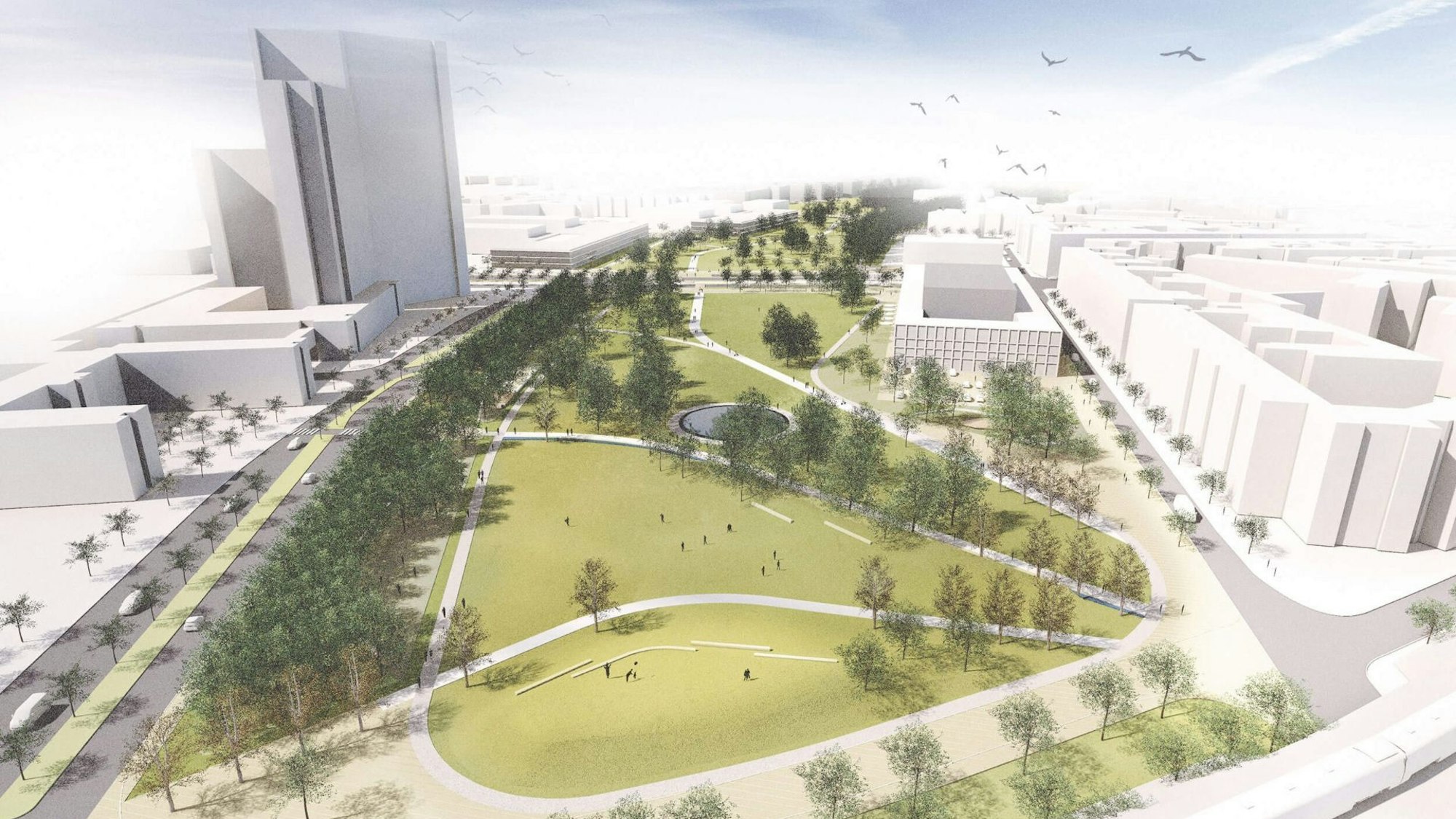 So stellen sich die Landschaftsarchitekten des Büros Förder aus Essen den neuen Park vor.