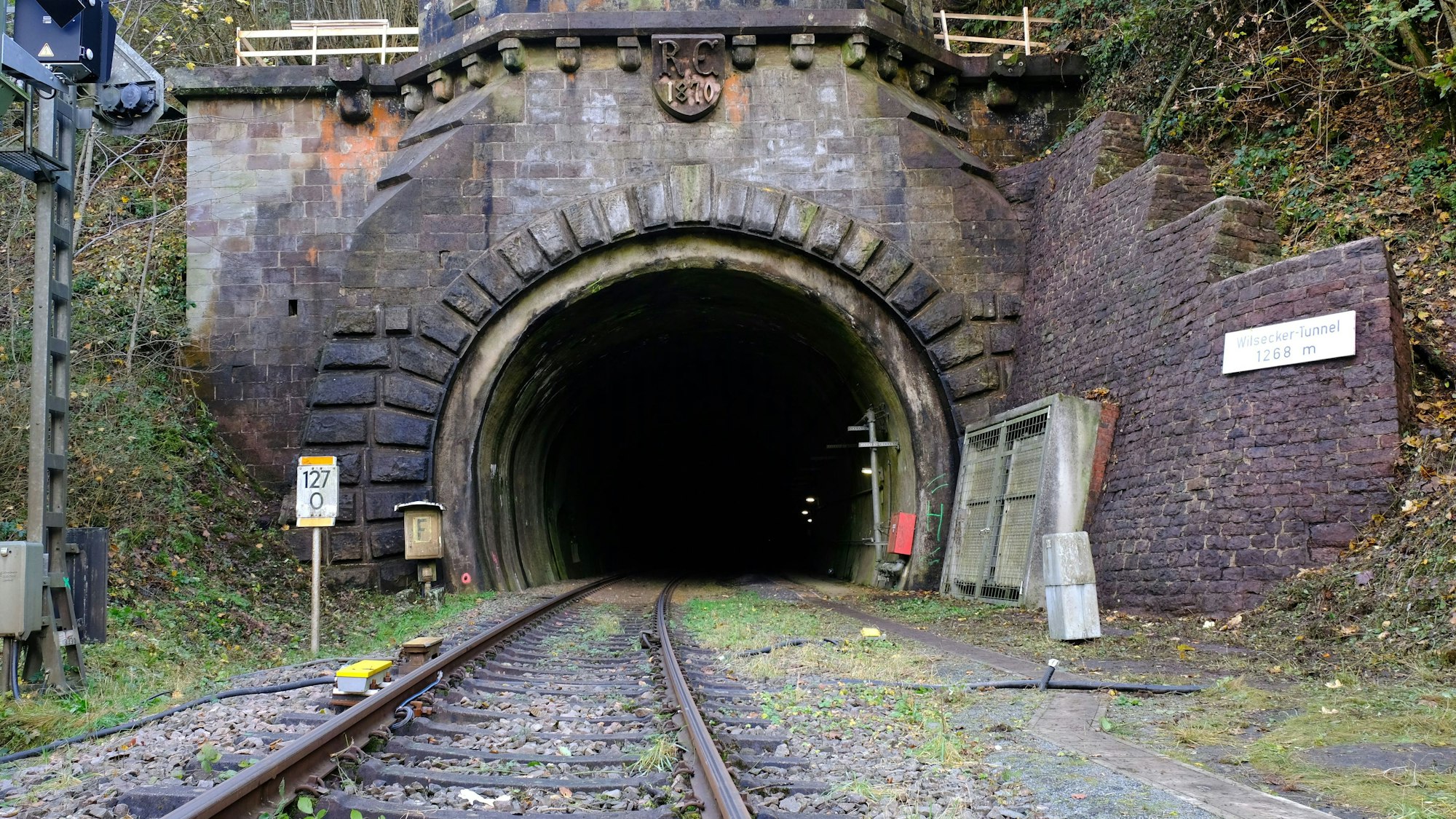 Der Eingang des Wilsecker Tunnels bei Kyllburg.