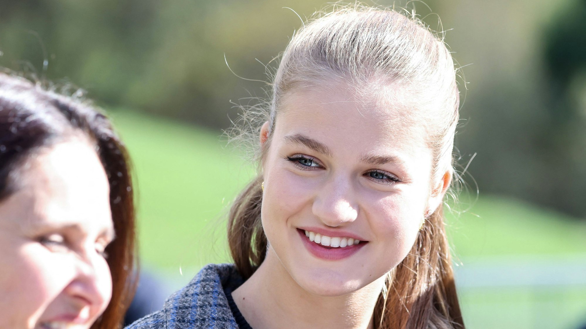 Kronprinzessin Leonor bei dem Besuch in Sotres.