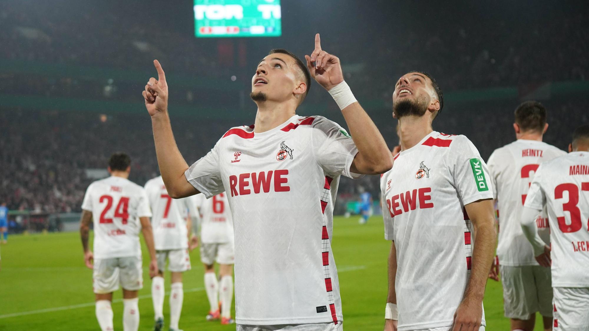 Tim Lemperle schießt den 1. FC Köln mit dem einzigen Treffer des Abends ins Achtelfinale des DFB-Pokals.