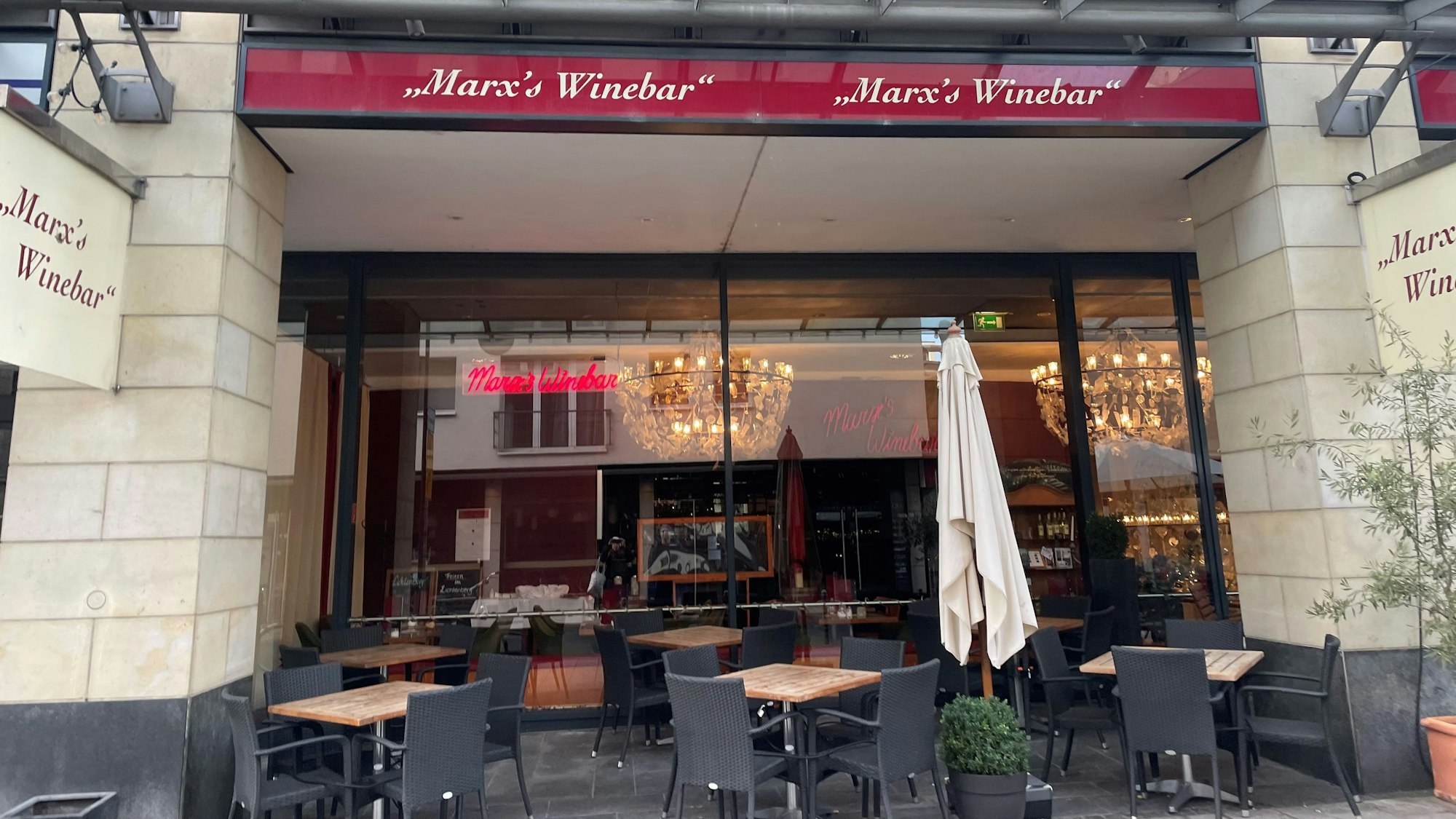 Marxs Winebar in der Innenstadt in Köln.