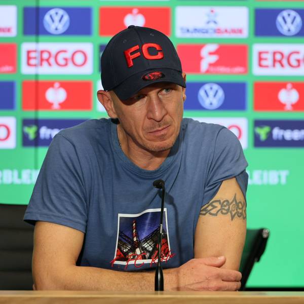 1. FC Köln vs. Holstein Kiel, DFB-Pokal, 2. Runde, 21.10.2024, 20.45 Uhr, Gerhard Struber (1. FC Köln), Bild: Herbert Bucco