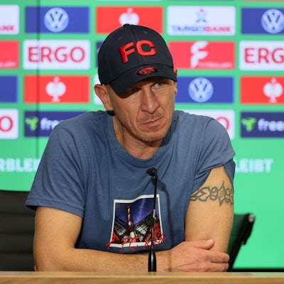 1. FC Köln vs. Holstein Kiel, DFB-Pokal, 2. Runde, 21.10.2024, 20.45 Uhr, Gerhard Struber (1. FC Köln), Bild: Herbert Bucco