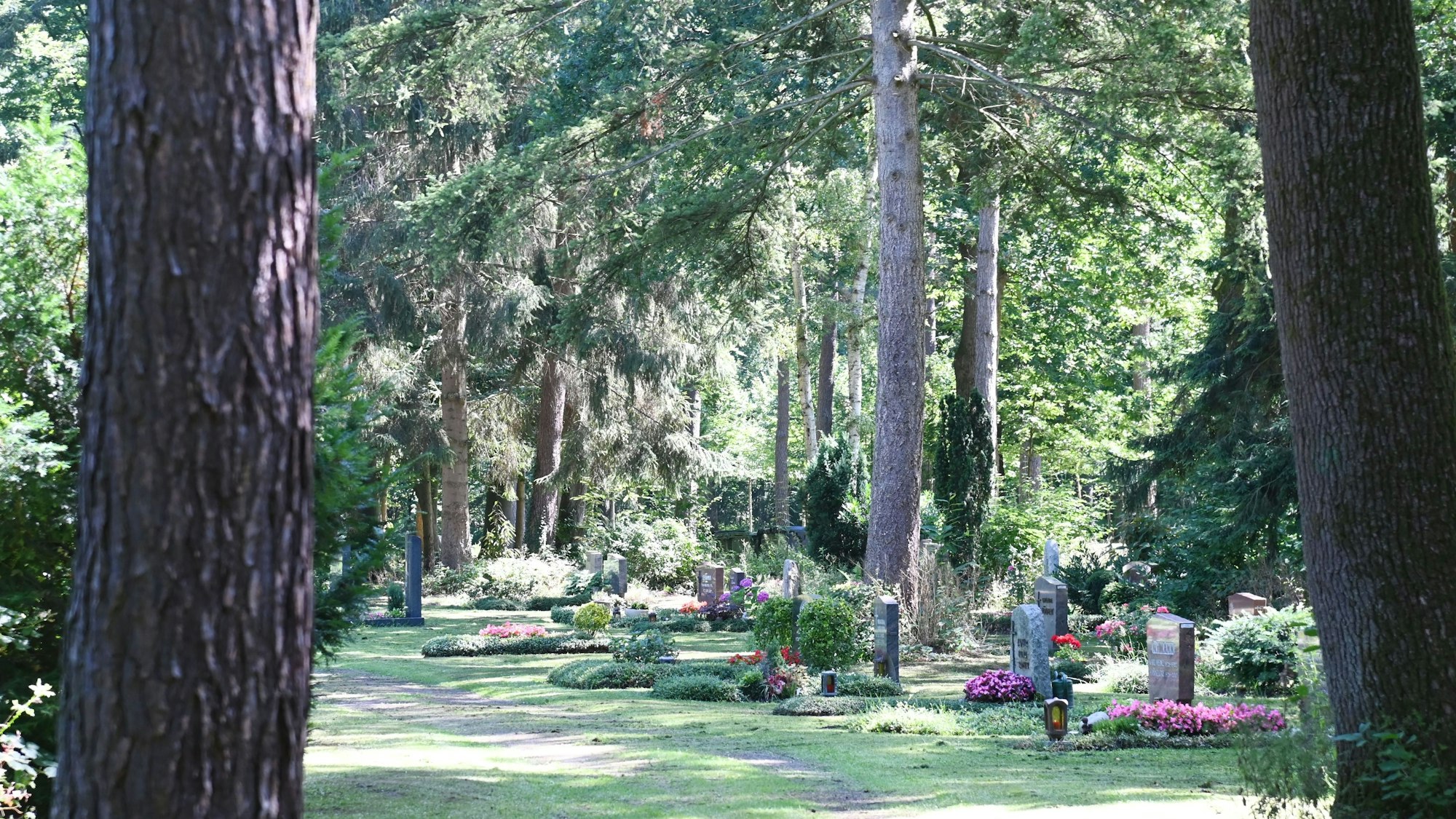 Der Ostfriedhof erstreckt sich über rund 580.000 Quadratmeter.