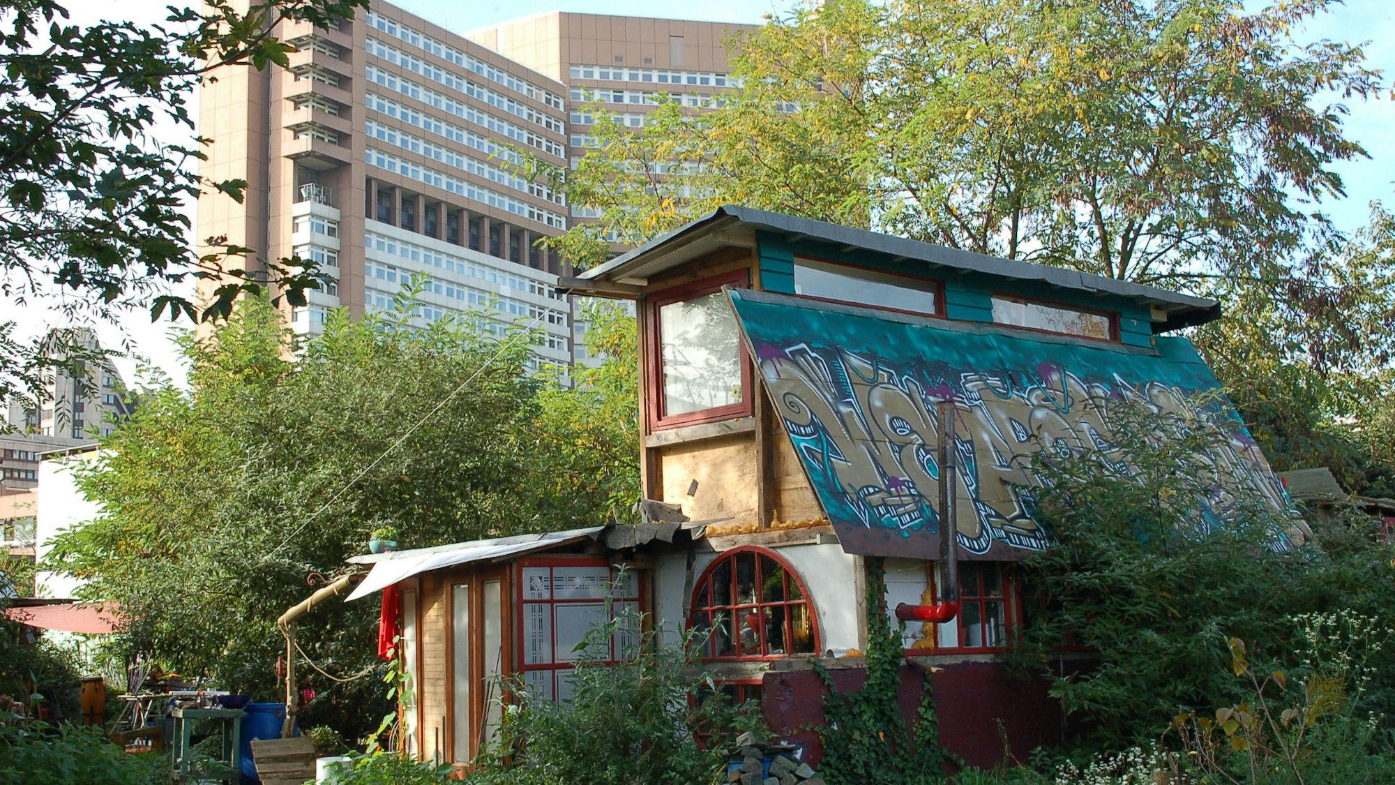 Subkultur mitten in Köln: Wo jetzt der Park entsteht, war früher das „Paradies“.