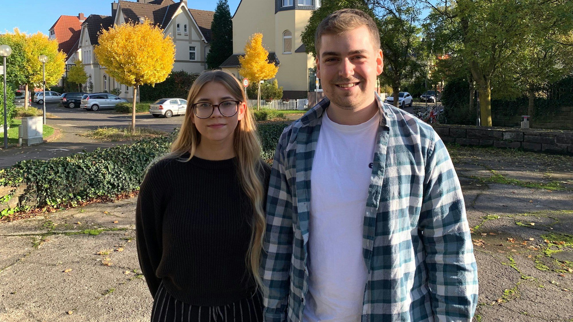 Joelina Peters und Sebastian Kocks bilden die Doppelspitze der Leverkusener Jusos.