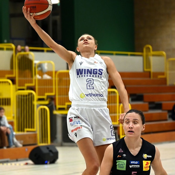 01.11.2024, Basketball-Wings Leverkusen-Saarlouis
links: Cassidy Mihalko (Wings)
Foto: Uli Herhaus